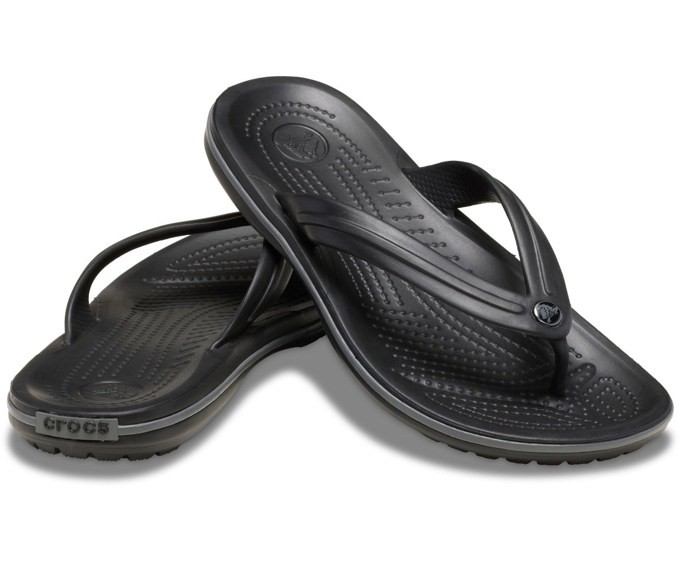 Crocband Black/Slate Grey Unisex Flip
