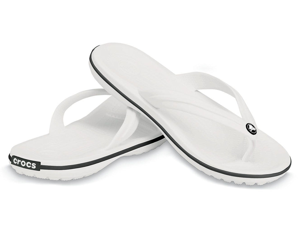 Crocband White Unisex Flip