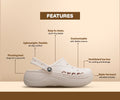 Baya Platform White Women Clog