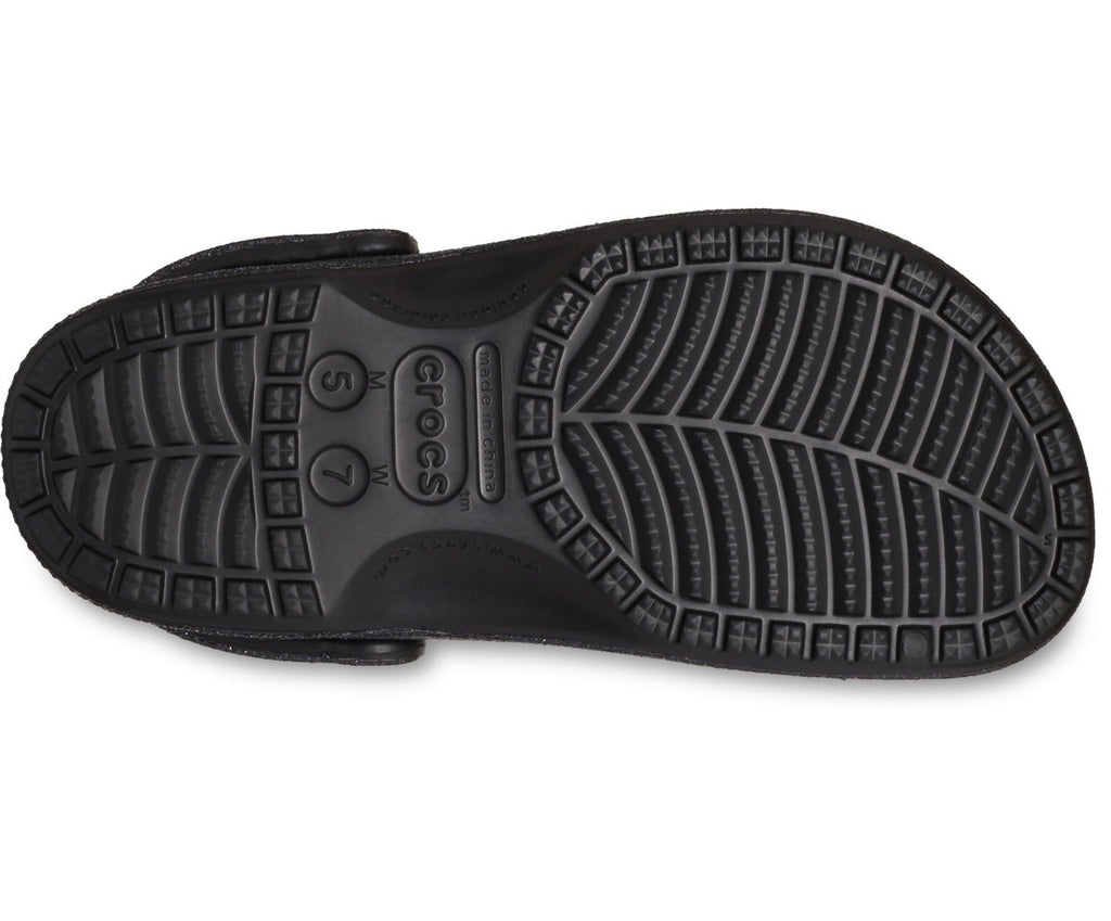 Baya Glitter Black Unisex Clog