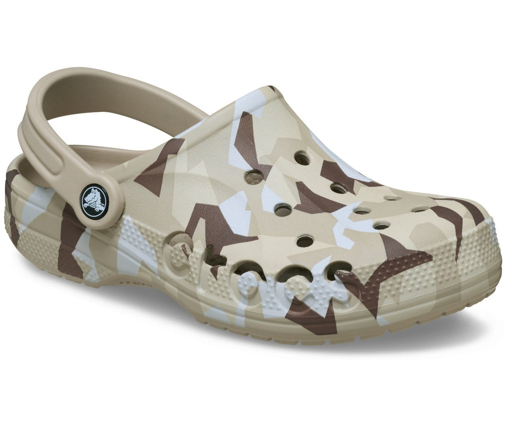 Baya Seasonal Printed Unisex Cobblestone/White Clog