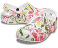 Baya Seasonal Printed Floral/White Unisex Clog
