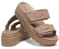 Brooklyn Buckle Low Latte Women Sandal