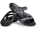 Kadee II Heart Print Black/White Women Sandal