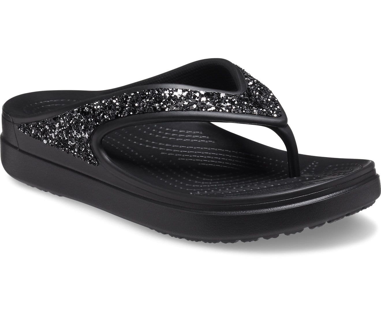 Sloane Glitter Black Women Flip