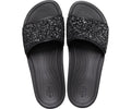 Sloane Glitter Low Black Women Slide