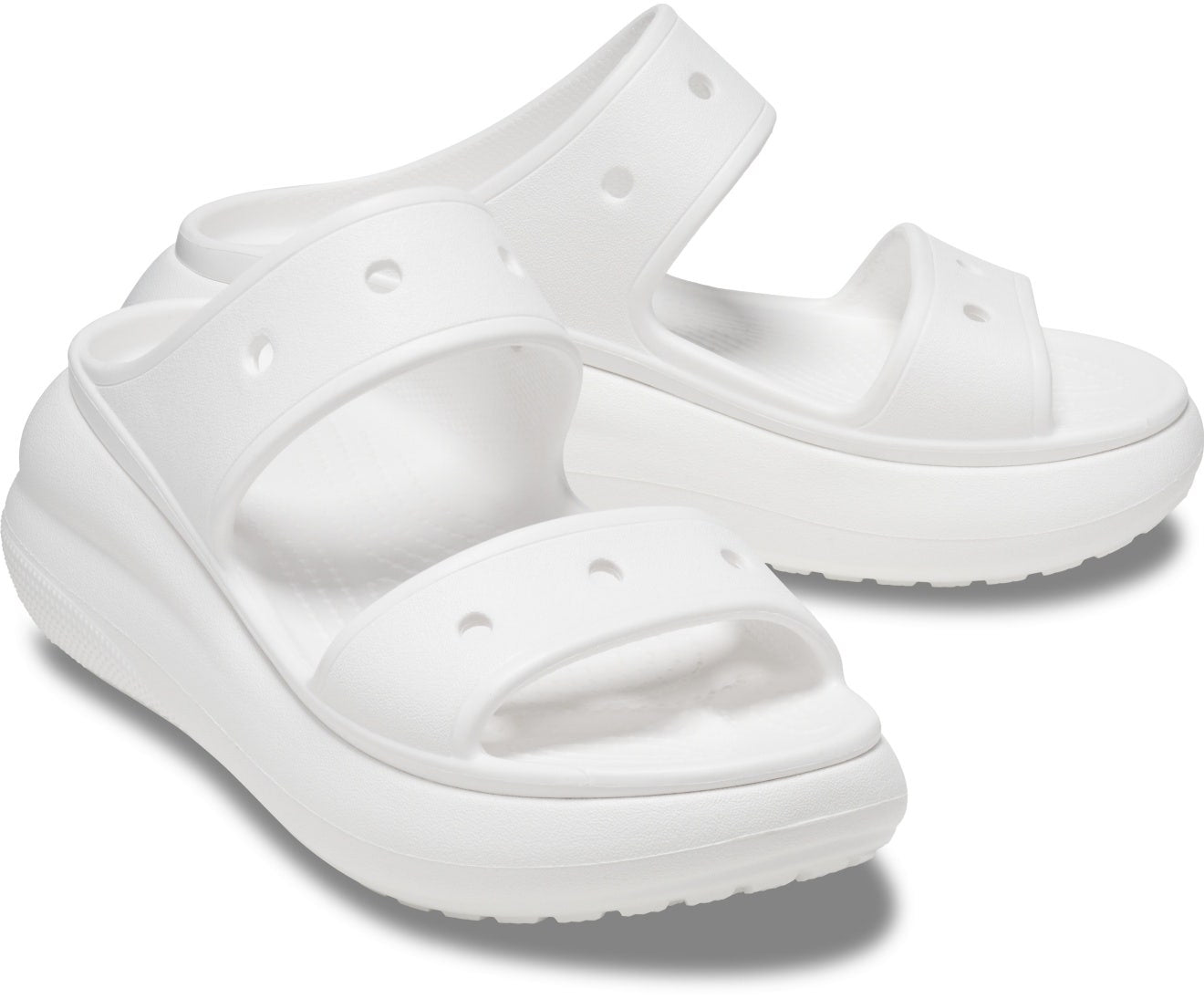 Crush White Unisex Sandal