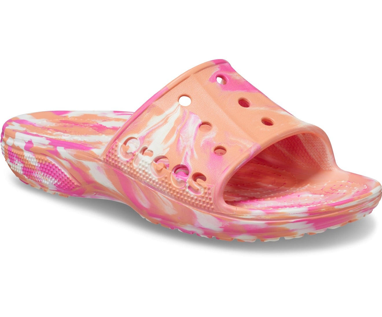 Baya II Marbled Amazon Papaya/Multi Unisex Slide