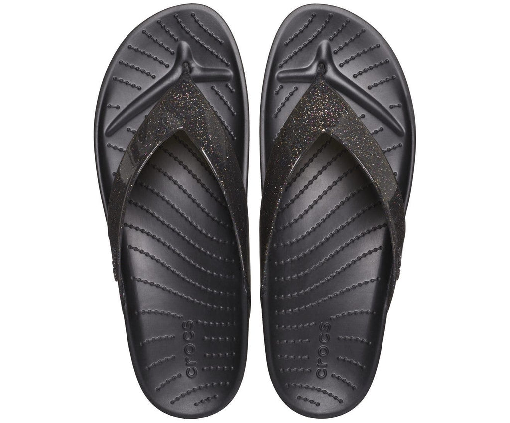 Splash Glitter Black Women Flip