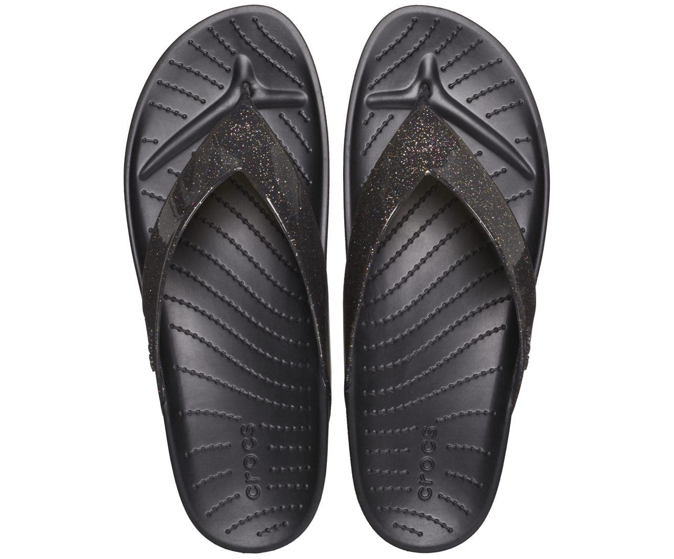 Splash Glitter Black Women Flip