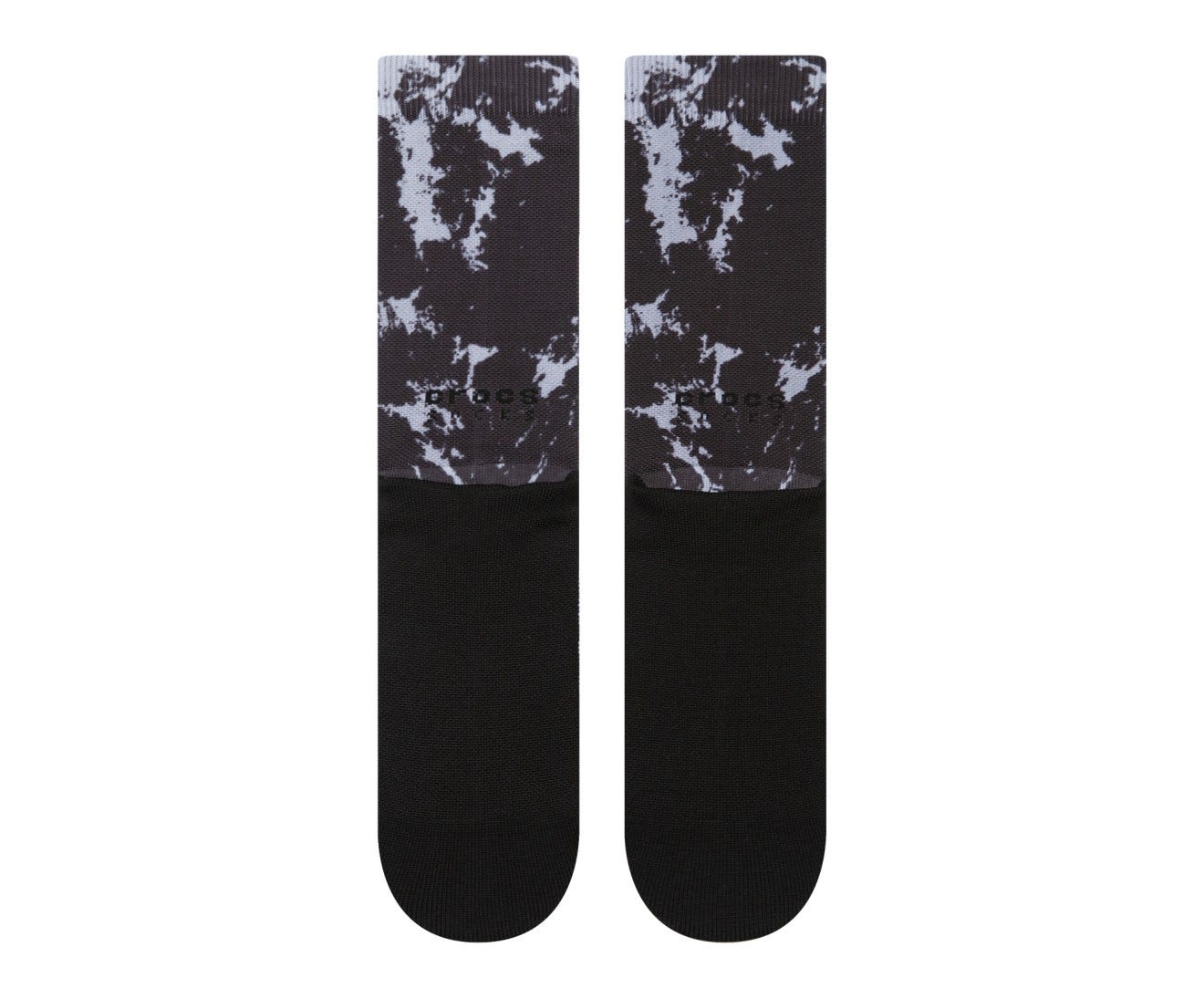 CrocsSocks Dyed Crew Elephant/Black Unisex Socks