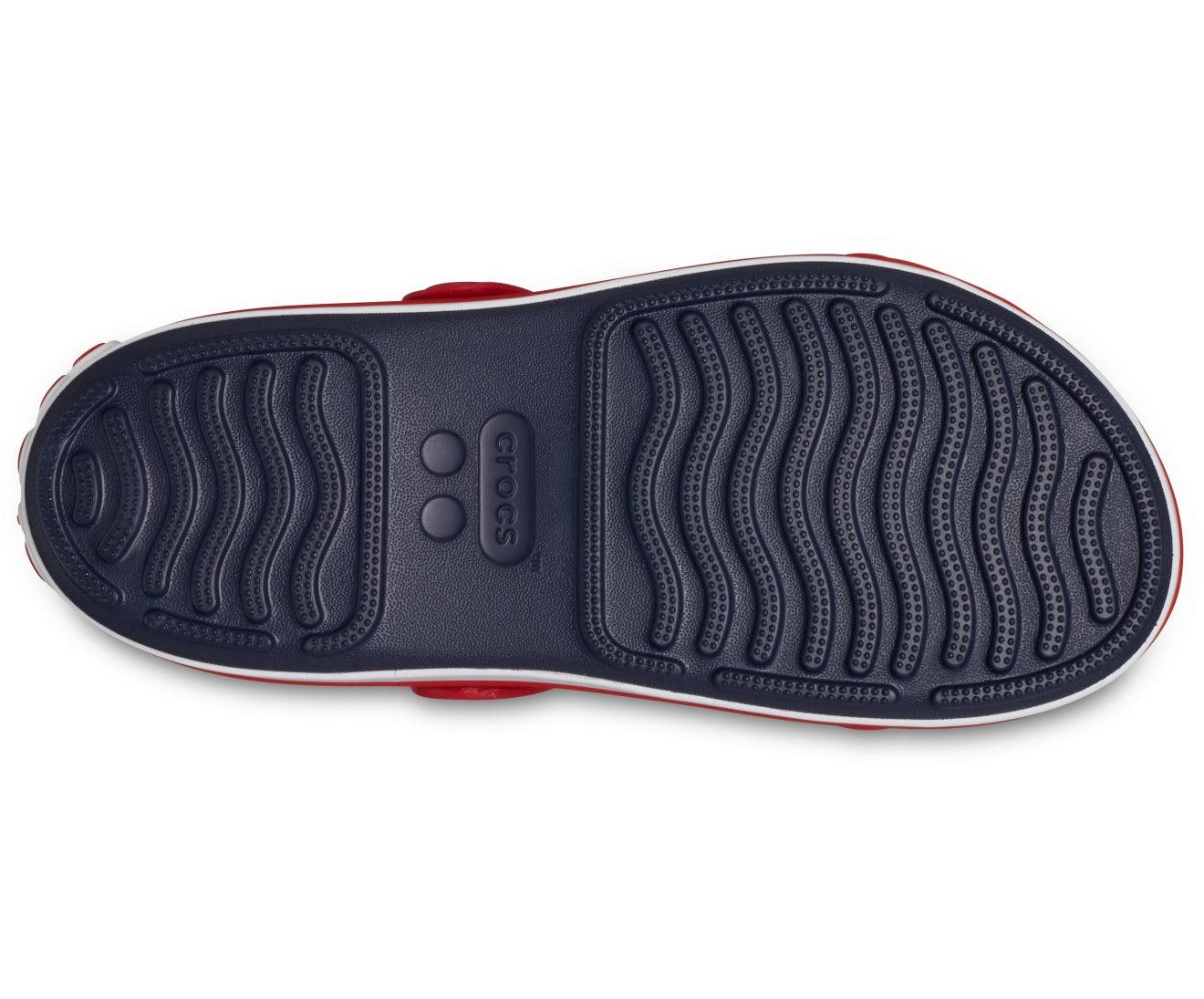 Crocband Cruiser Navy/Varsity Red Kids Sandal
