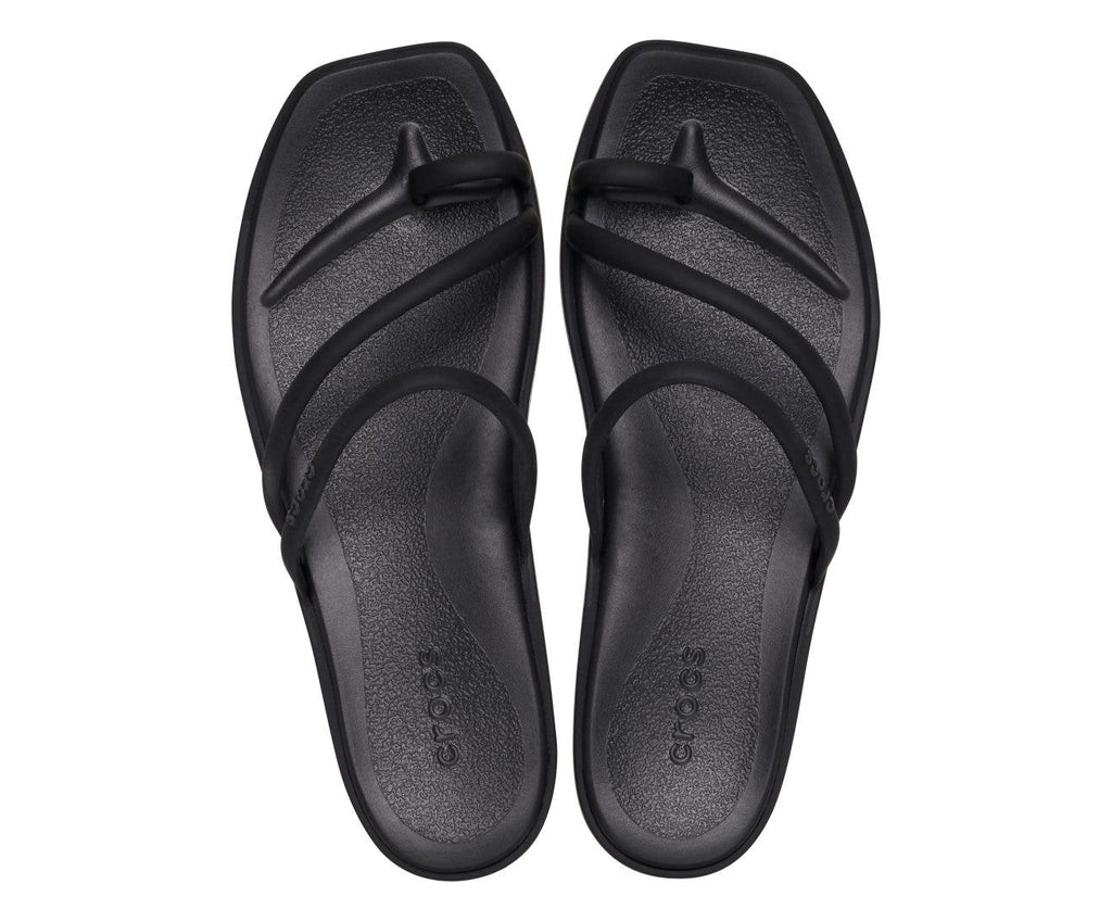 Miami Toe Loop Black Women Sandal