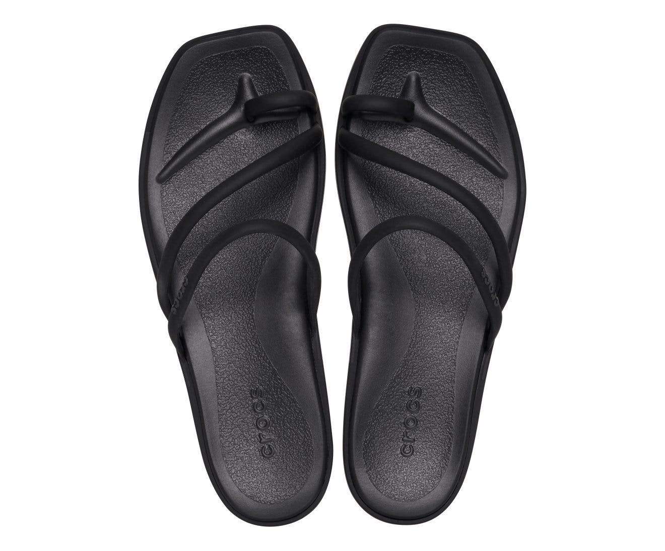 Miami Toe Loop Black Women Sandal