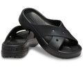 Classic Cross Strap Black Women Slide