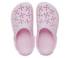 Classic Floral Cut Out Pink Milk Unisex Clog