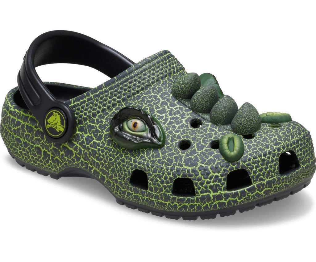 Classic IAM Scary Dino Black Toddler Clog