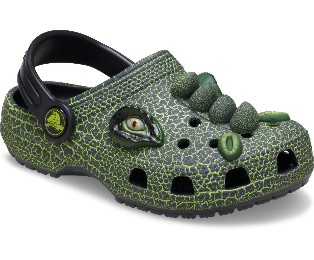 Classic IAM Scary Dino Black Toddler Clog